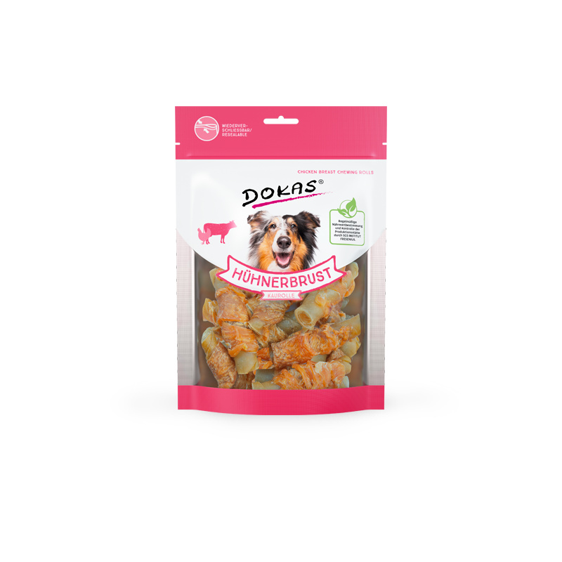 DOKAS Hühnerbrust Kaurolle 250g
