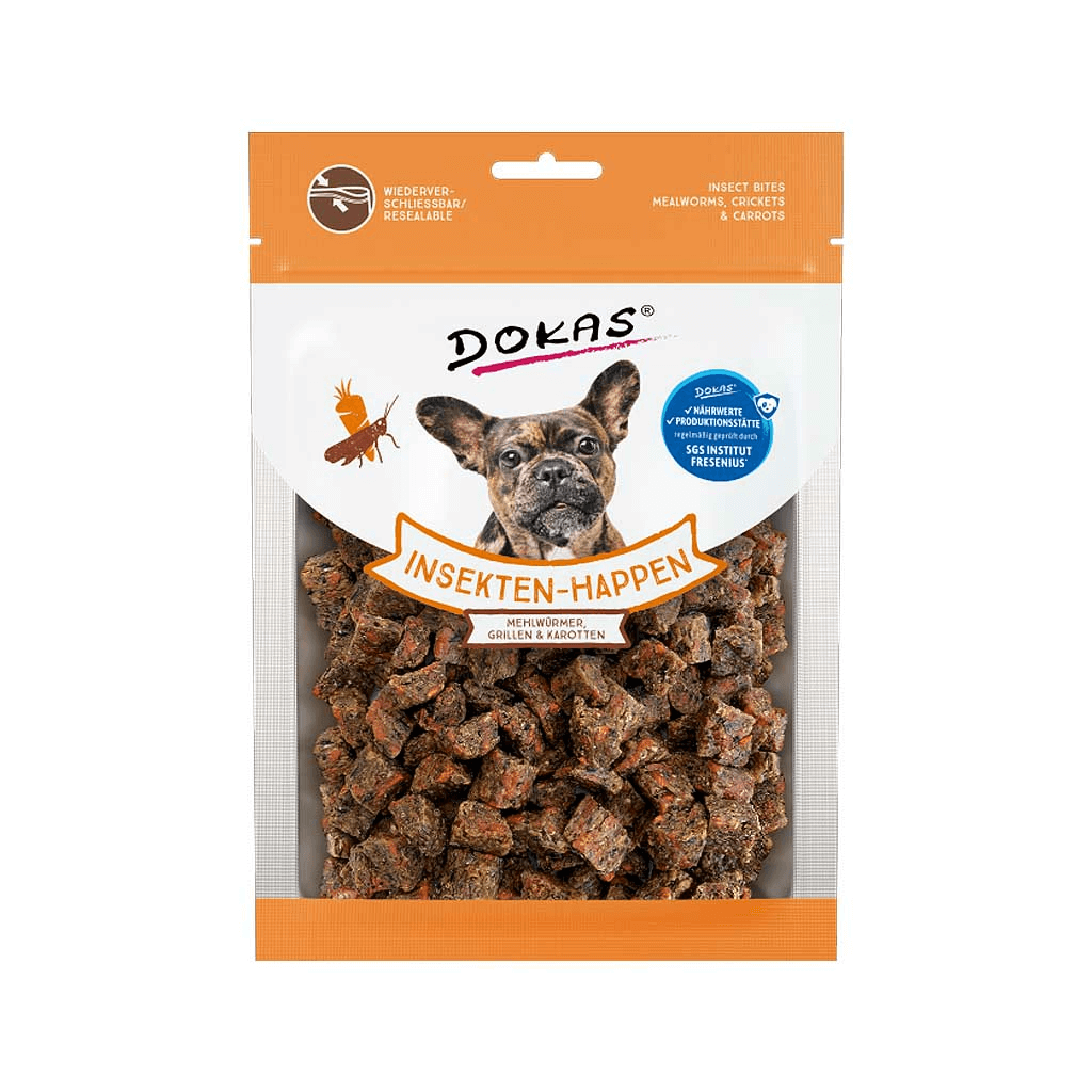 Kauartikel aus Insekten für lange Kaumomente