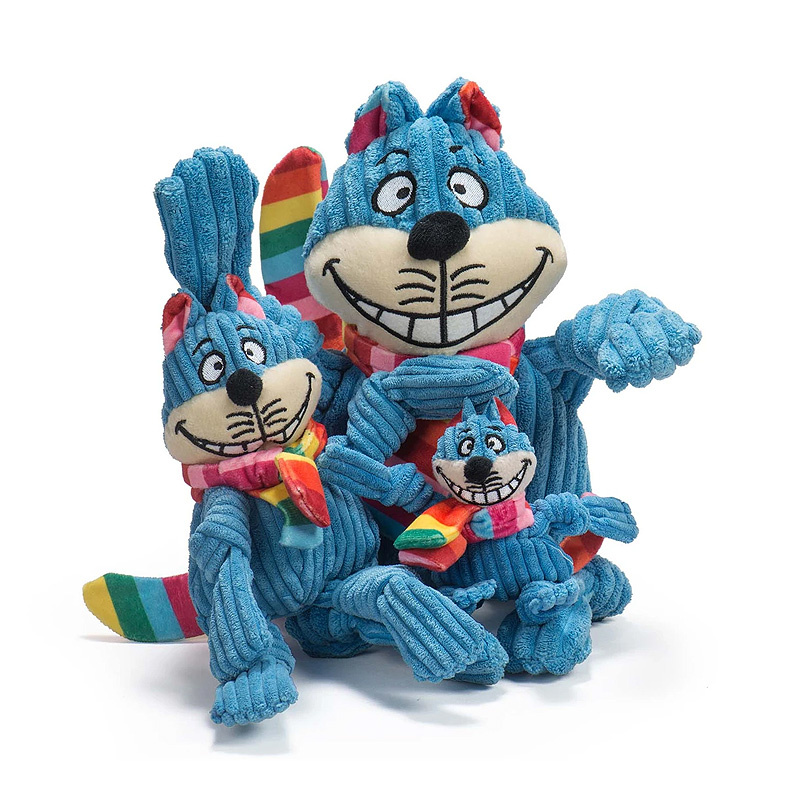 Hugglehounds Knotties Rainbow Cheshire Cat Katze klein