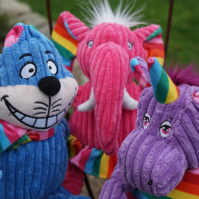 Hugglehounds Knotties Rainbow Elephant Elefant
