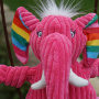 Hugglehounds Knotties Rainbow Elephant Elefant