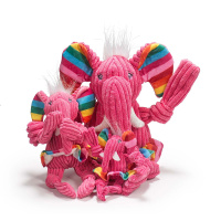 Hugglehounds Knotties Rainbow Elephant Elefant groß