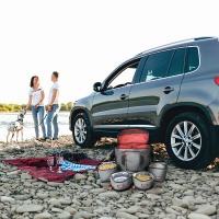 KONG Travel 5-teilige Reisetasche für den Urlaub Ausflug mit Hund