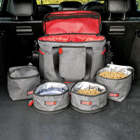 KONG Travel 5-teilige Reisetasche für den Urlaub Ausflug mit Hund