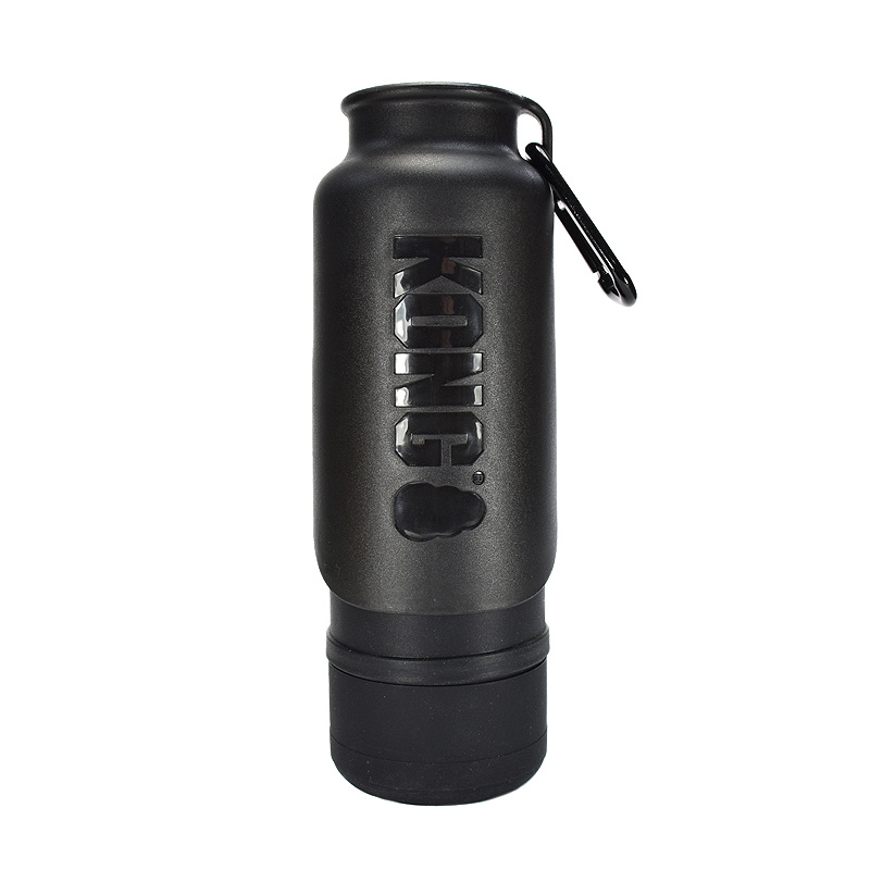 KONG H2O isolierte Trinkflasche und Trinknapf 2 in 1 LEUCHTORANGE