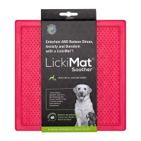 LickiMat Soother Leckmatte Schleckmatte 20x20cm PINK
