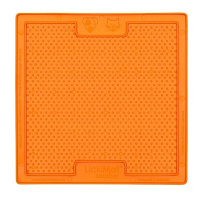 LickiMat Soother Leckmatte Schleckmatte 20x20cm ORANGE