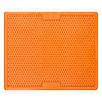 LickiMat Soother Leckmatte Schleckmatte 30,5x25,5cm groß ORANGE