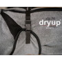 DryUp Body ZIP.FIT Hundebademantel mit Beinen in bordeaux dunkelrot M 60cm