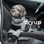 DryUp Body ZIP.FIT Hundebademantel mit Beinen für kleine Hunde in anthrazit grau 30cm