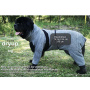DryUp Body ZIP.FIT BIG Hundebademantel mit Beinen für große Hunde in anthrazit grau