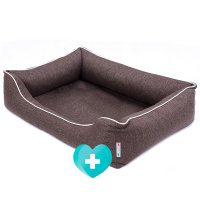 PITUPITA orthopädisches Hundebett MILA in braun...