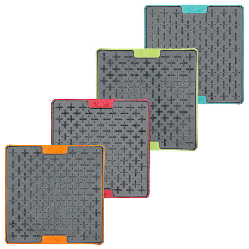 LickiMat BUDDY TUFF Schleckmatte Leckmatte 20x20cm ORANGE