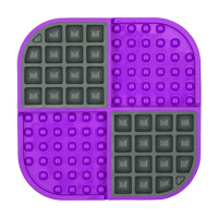 LickiMat SLOMO Schleckmatte Leckmatte 20x20cm TÜRKIS