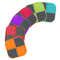 LickiMat SLOMO Schleckmatte Leckmatte 20x20cm ORANGE