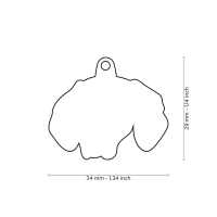 MyFamily Hundemarke Anhänger Vizsla mit Gravur