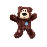 KONG Wild Knots Teddy Bär Kuschelbär GRAU M/L