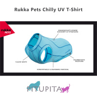 Rukka Pets UV T-Shirt Sonnenschutz Chilly  für den Hund in blau LSF 30+ XS