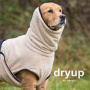 DryUp Trocken Cape Hundebademantel BIG für große Hunde in schwarz 79cm Rückenlänge