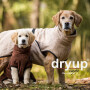 DryUp Trocken Cape Hundebademantel BIG für große Hunde in schwarz 90cm Rückenlänge