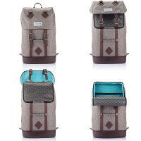 Kurgo K9 verstärkter Rucksack für Hunde grau elegant