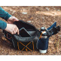 Non-stop dogwear Tasche für Trekking Wandern Bauchgurt blau