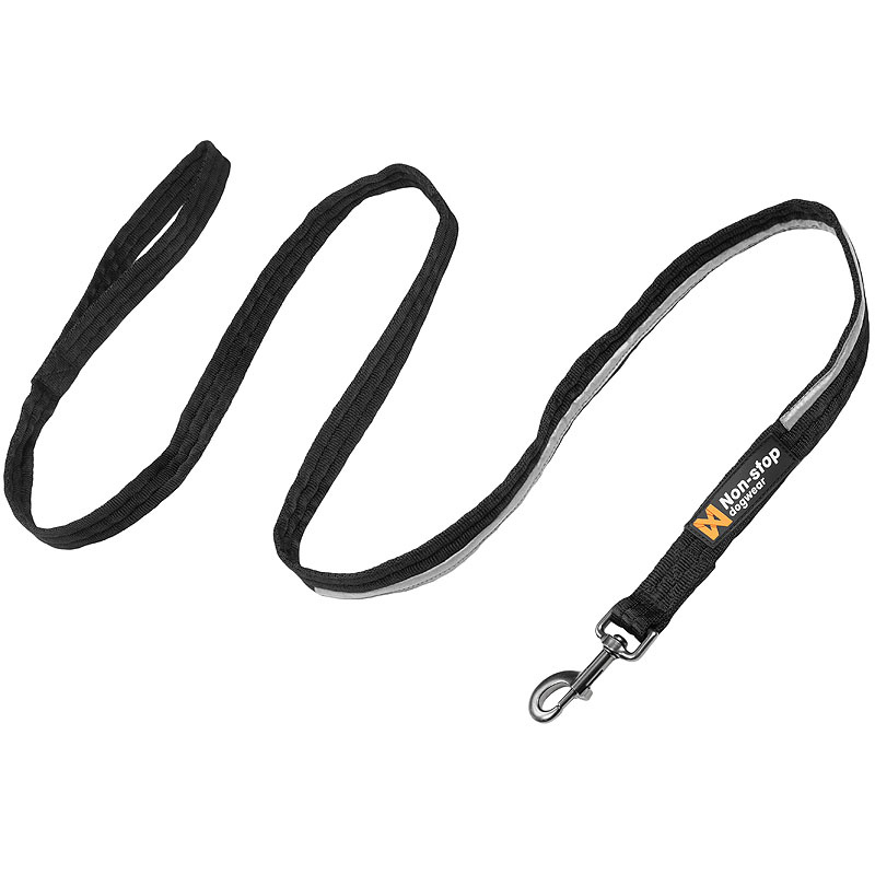 Non-stop dogwear Strong Leash robuste Hundeleine in schwarz 1m - 26mm breit