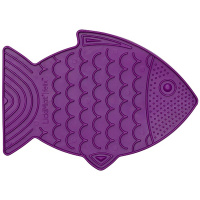 LickiMat FELIX Schleckmatte Leckmatte 22x16cm für kleine Hunde Welpen Katzen LILA-VIOLETT