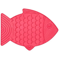LickiMat FELIX Schleckmatte Leckmatte 22x16cm für kleine Hunde Welpen Katzen PINK