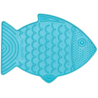 LickiMat FELIX Schleckmatte Leckmatte 22x16cm für kleine Hunde Welpen Katzen TÜRKIS