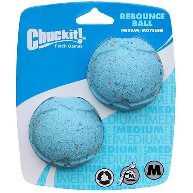 Chuckit Rebounce Ball blau M 6cm 2 Stück