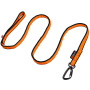 Non-stop dogwear Laufleine Bungee leash in orange schwarz 2.0m - 23mm