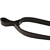 Non-stop dogwear Koppelstück Doppelleine Touring Double in schwarz grau M - 23mm breit