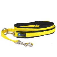 AnnyX Führleine verstellbar Fun Sonderfarbe schwarz gelb M-1,5cm