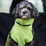 DryUp Trocken Cape Hundebademantel MINI für kleine Hunde in kiwi grün 35cm Rückenlänge