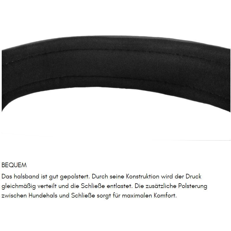 Non-stop dogwear Roam Halsband gepolstert und verstellbar in lila violett L     45-50 cm