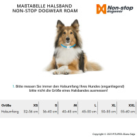Non-stop dogwear Roam Halsband gepolstert und verstellbar in grün M   40-45 cm