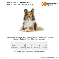 Non-stop dogwear Rock Halsband leicht atmungsaktiv gepolstert S    35-38 cm