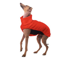 Sofadogwear Hachico Home gemütlicher Fleecepullover in rot L2