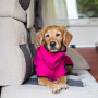 DryUp Trocken Cape Hundebademantel in pink XS  48cm Rückenlänge
