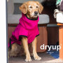 DryUp Trocken Cape Hundebademantel in pink M  60cm Rückenlänge