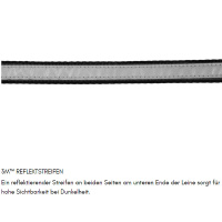 Non-stop dogwear Move Leash robuste Hundeleine in 5 Farben lila-violett 1,7m - 20mm breit