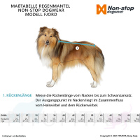Non-stop Dogwear toller Regenmantel FJORD blau Größe 40
