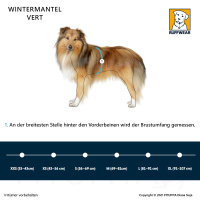 Ruffwear Vert Hundemantel in aurora teal XXS  -  33-43cm Brust