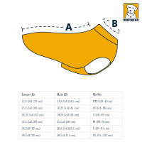 Ruffwear Vert Hundemantel in Canyonlands Orange rot XXS  -  33-43cm Brust