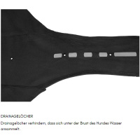 Non-stop Dogwear toller Regenmantel FJORD orange schwarz Größe 40