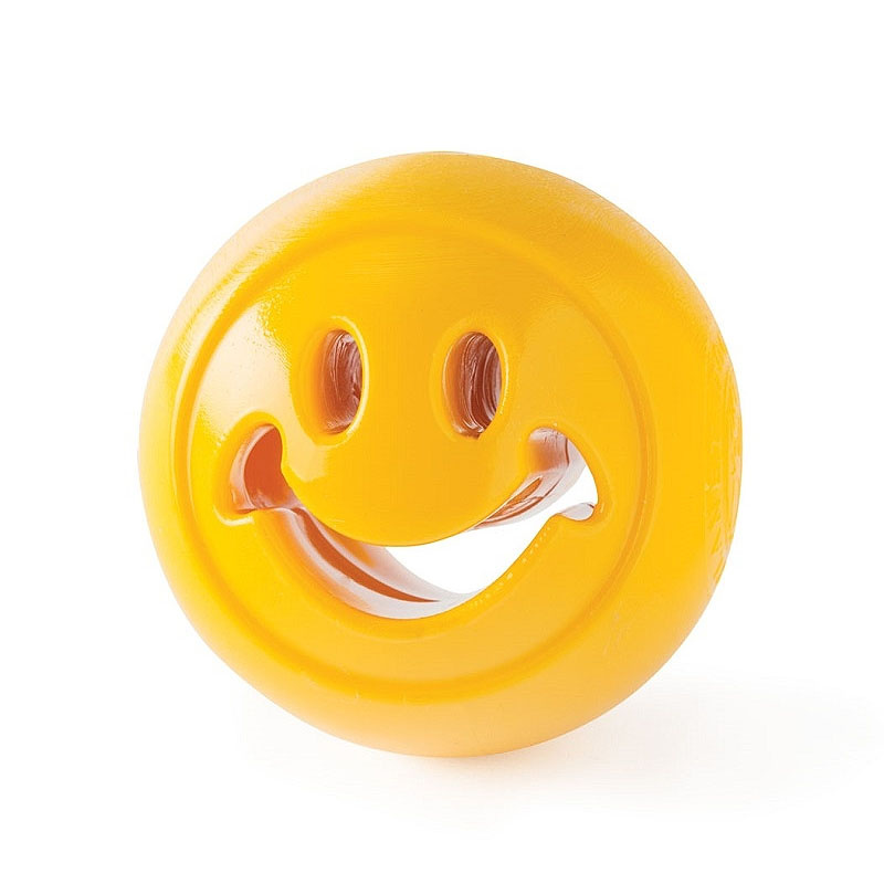 Planet Dog Orbee-Tuff Nook in gelb happiness smiley ca.6,5cm