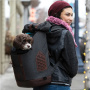 Kurgo K9 verstärkter Rucksack für Hunde schwarz elegant