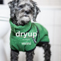 DryUp Trocken Cape Hundebademantel MINI für kleine Hunde in darkgreen dunkelgrün 45cm Rückenlänge