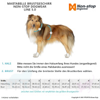 Non-stop dogwear Line 5.0 Brustgeschirr Hundegeschirr in purple lila violett 3  Brust 39-62 cm